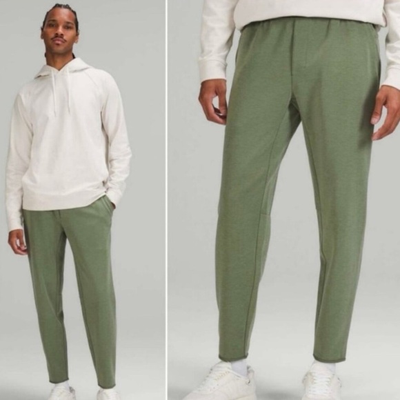 Lululemon GridLiner Fleece Jogger Hewl Heathered Green Size Small - Picture 1 of 6
